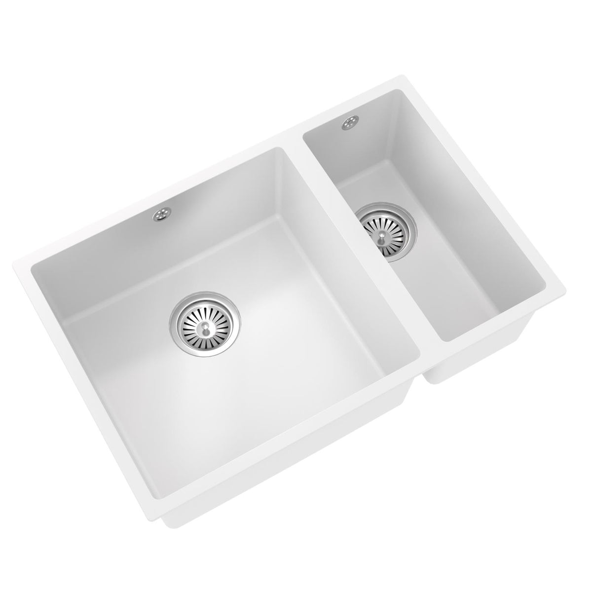 Liquida CM670MW 1.5 Bowl Comite Undermount / Inset Matt White Kitchen