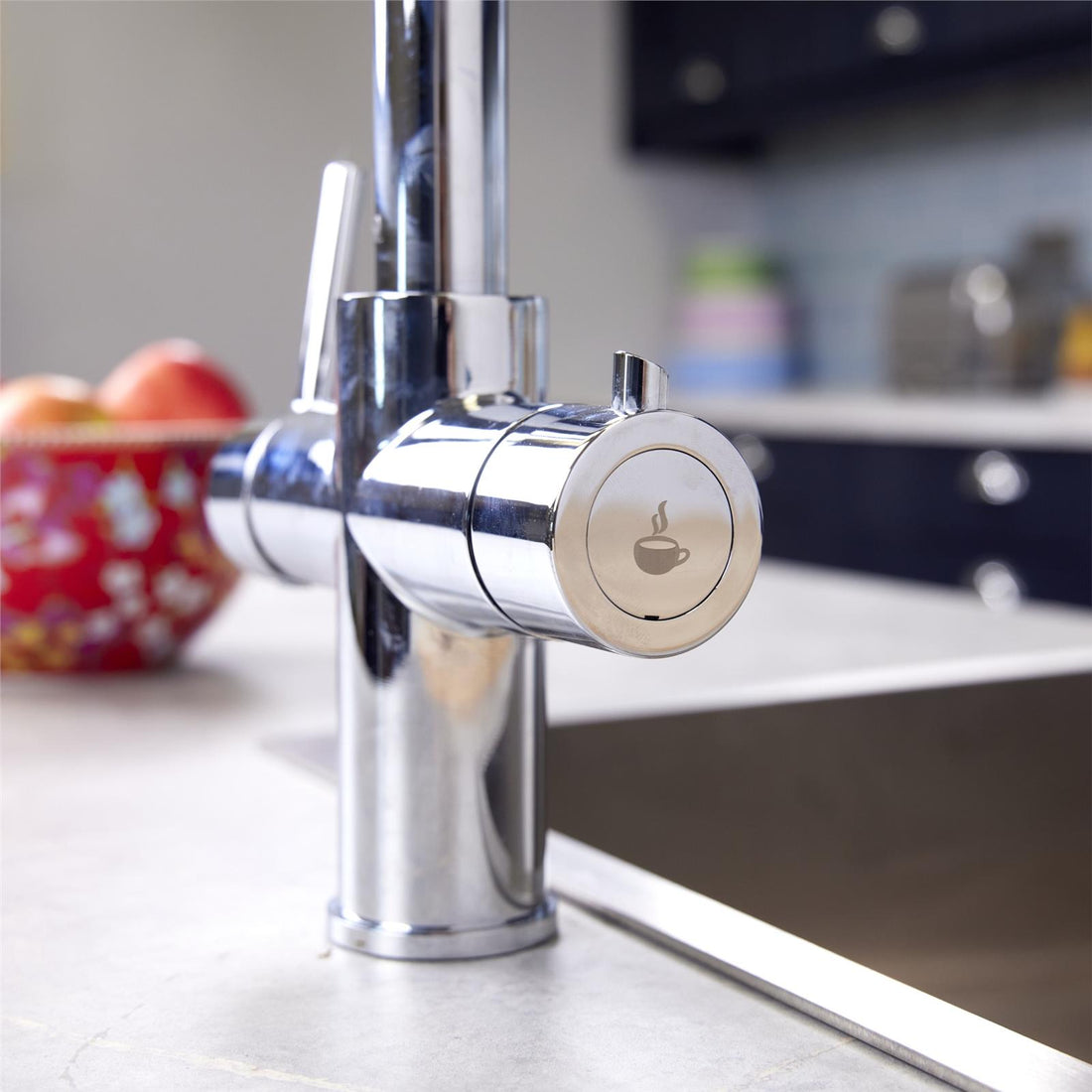 Liquida CPL311CH Chrome 3-in-1 Instant Hot Water Pull Out Kitchen Tap