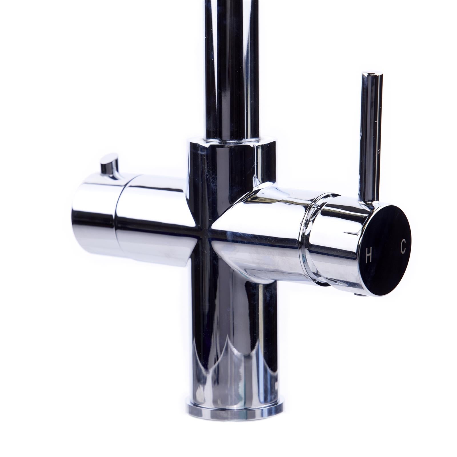 Liquida CPL311CH Chrome 3-in-1 Instant Hot Water Pull Out Kitchen Tap