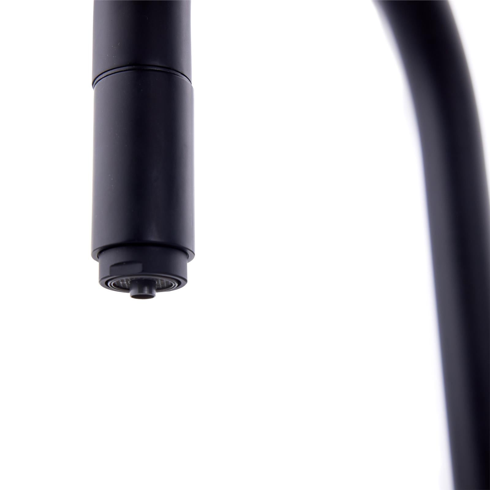 Liquida CPL311MB Matt Black 3-in-1 Instant Hot Water Pull Out Kitchen Tap