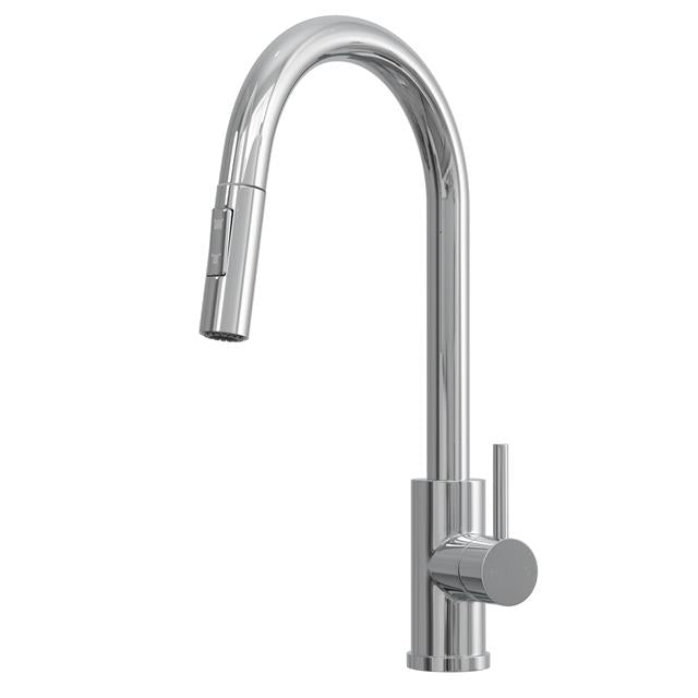 Liquida CT452CH Single Lever Pull-Out Chrome Kitchen Mixer Tap - GRADED
