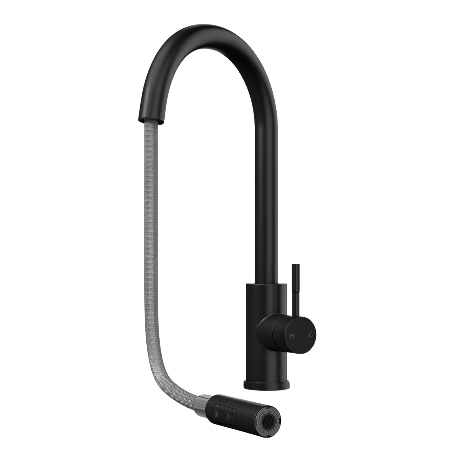 Liquida KAV150BL 1.5 Bowl Composite Black Kitchen Sink And CT453MB Black Tap