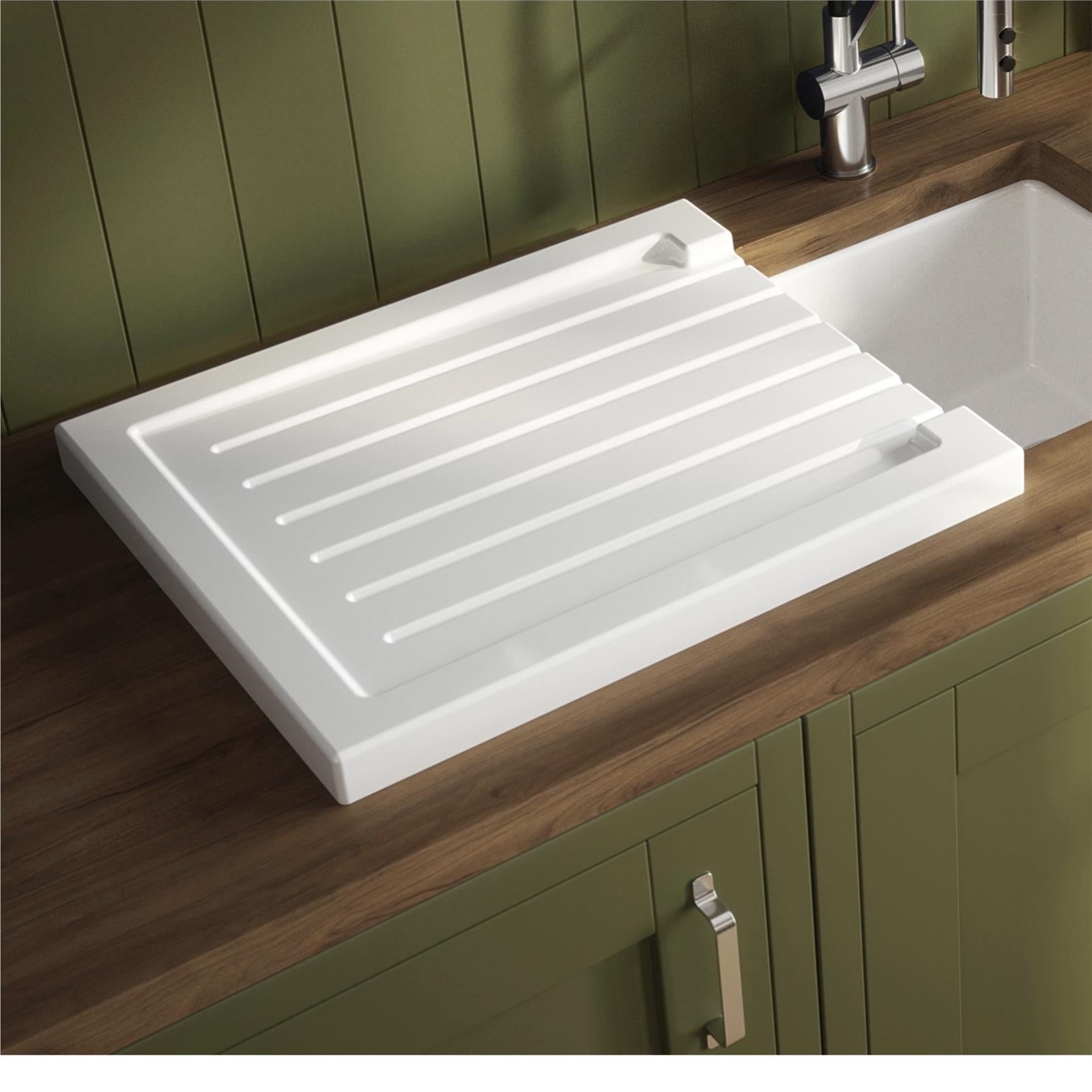 Reginox Ceramic Reversible Drainer II In White For Belfast Butler Kitc