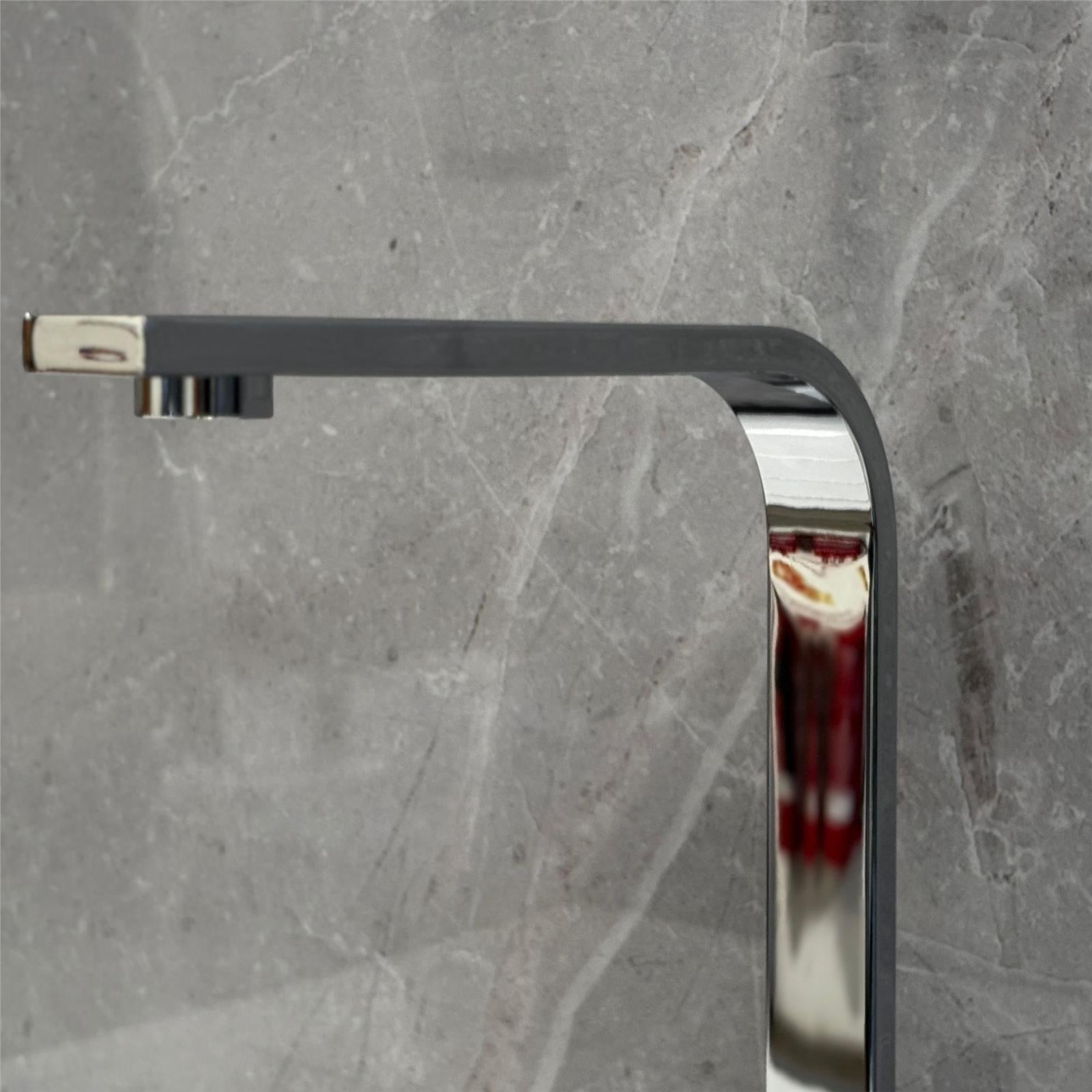 Liquida EB402CH Flat Style Modern Dual Lever Chrome Kitchen Mixer Tap