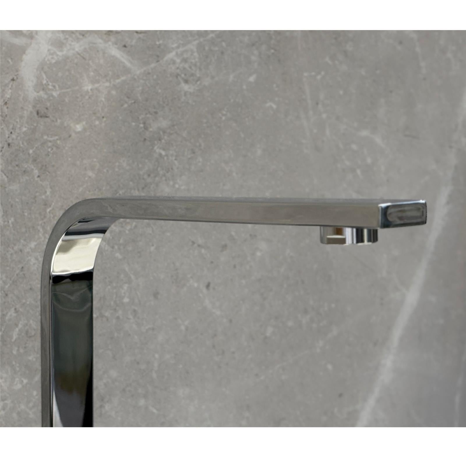 Liquida EB402CH Flat Style Modern Dual Lever Chrome Kitchen Mixer Tap