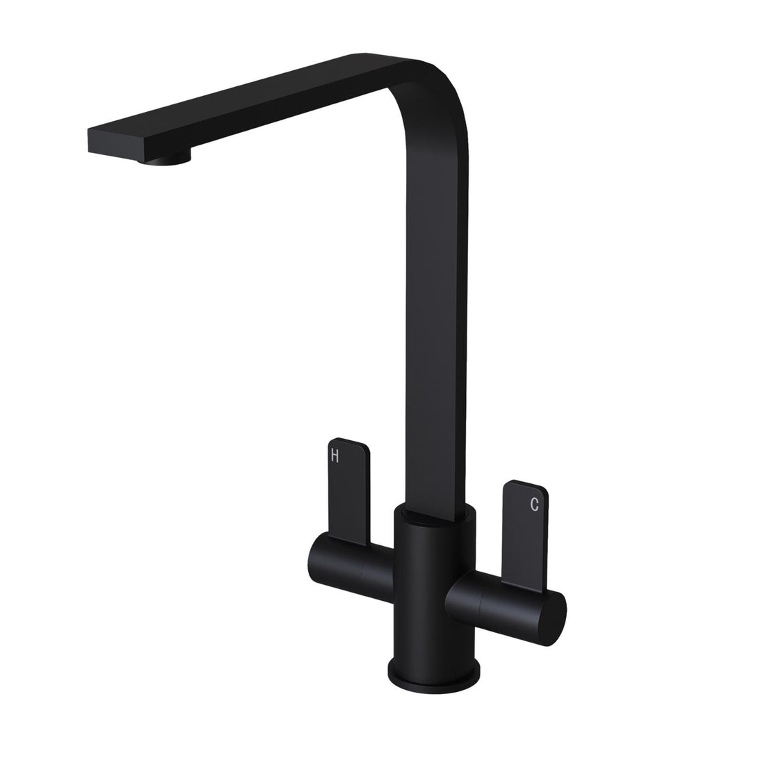 Liquida AR10BL 1.0 Bowl Composite Reversible Black Kitchen Sink With EB403MB Tap