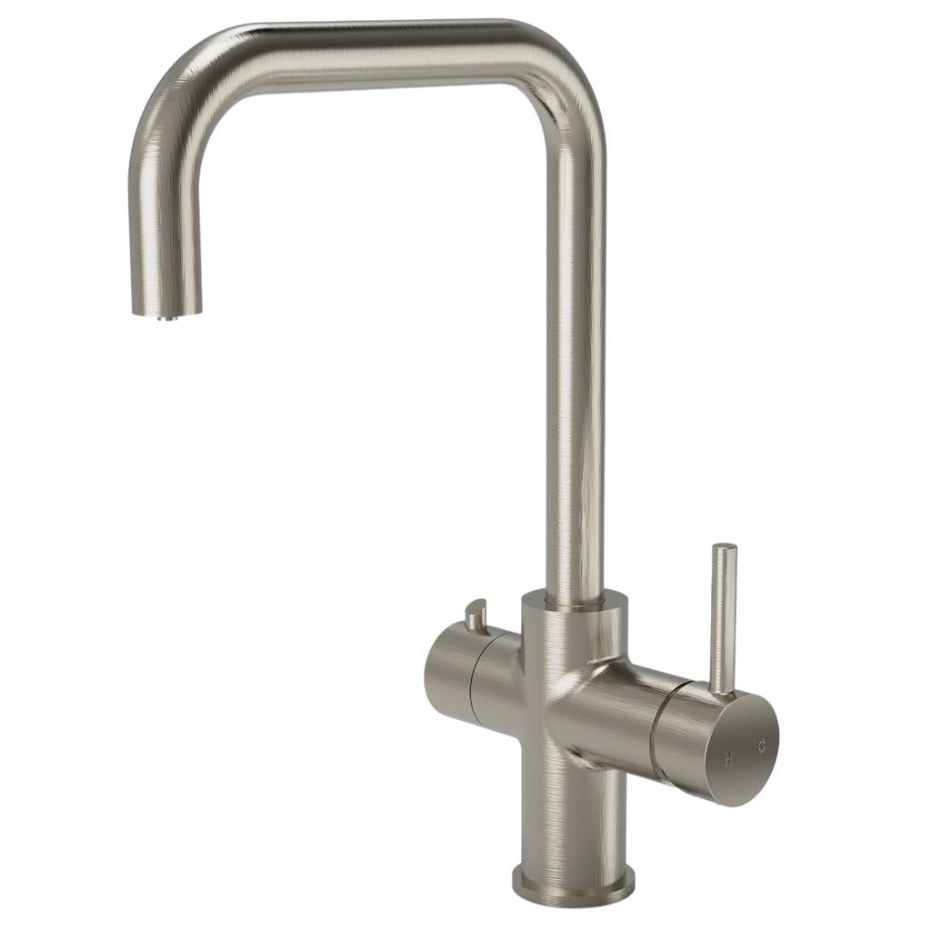 Liquida EBT311BS 3 In 1 Brushed Steel Kitchen Instant Boiling Hot Water Tap