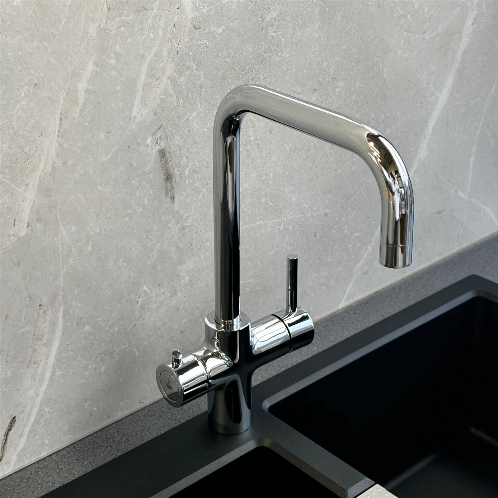 Liquida EBT311CH 3 In 1 Chrome Kitchen Instant Boiling Hot Water Tap