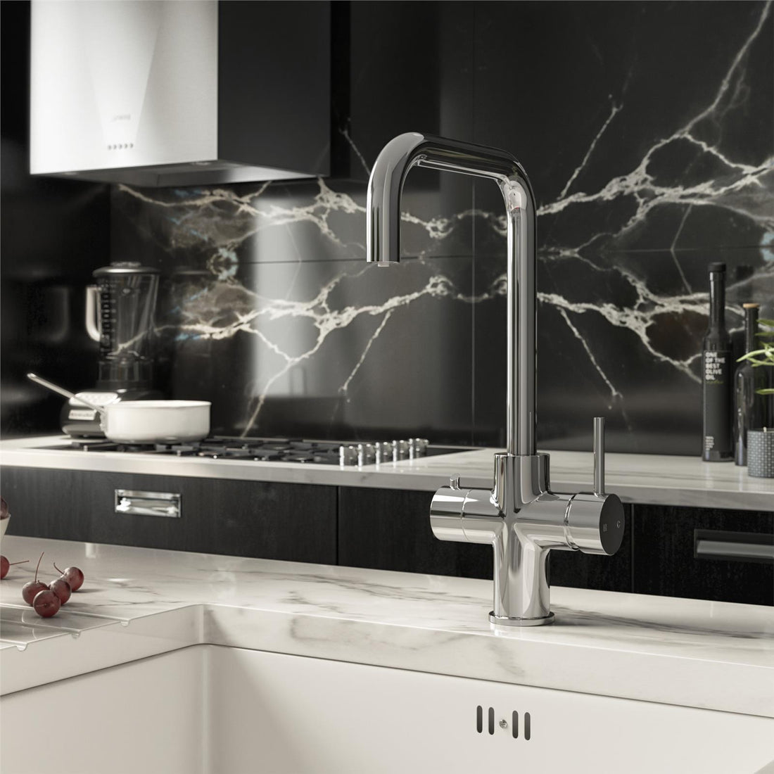 Liquida EBT311CH 3 in 1 Polished Chrome Instant Boiling Water Kitchen Tap
