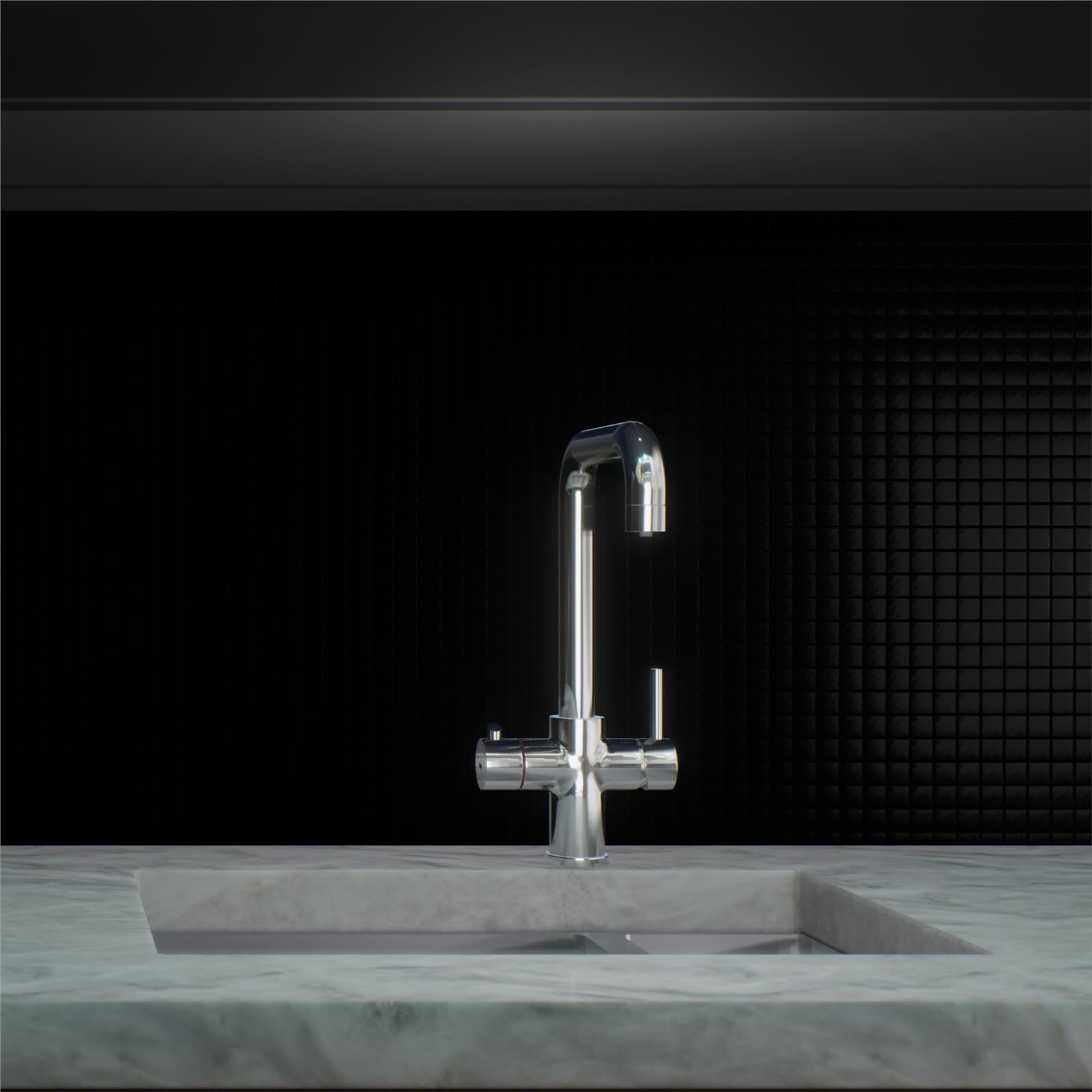 Liquida EBT311CH 3 in 1 Polished Chrome Instant Boiling Water Kitchen Tap