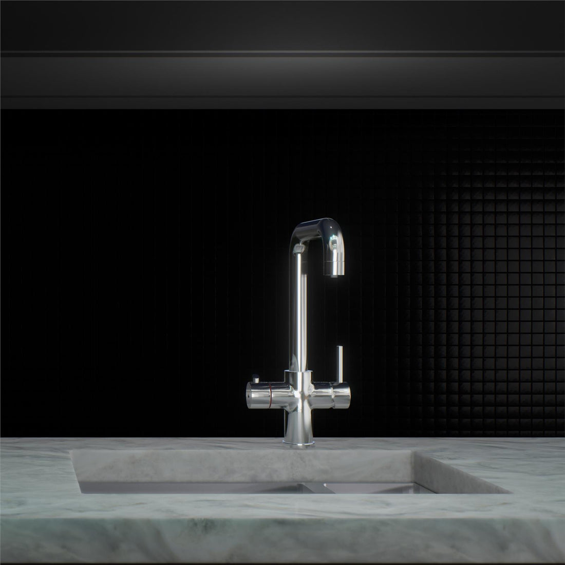 Liquida EBT311CH 3 in 1 Polished Chrome Instant Boiling Water Kitchen Tap