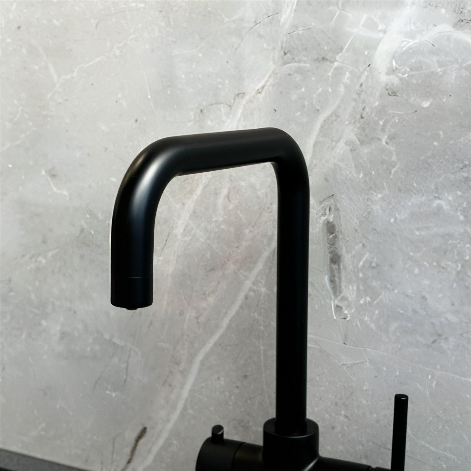 Liquida EBT311MB 3 In 1 Matt Black Instant Boiling Water Kitchen Tap