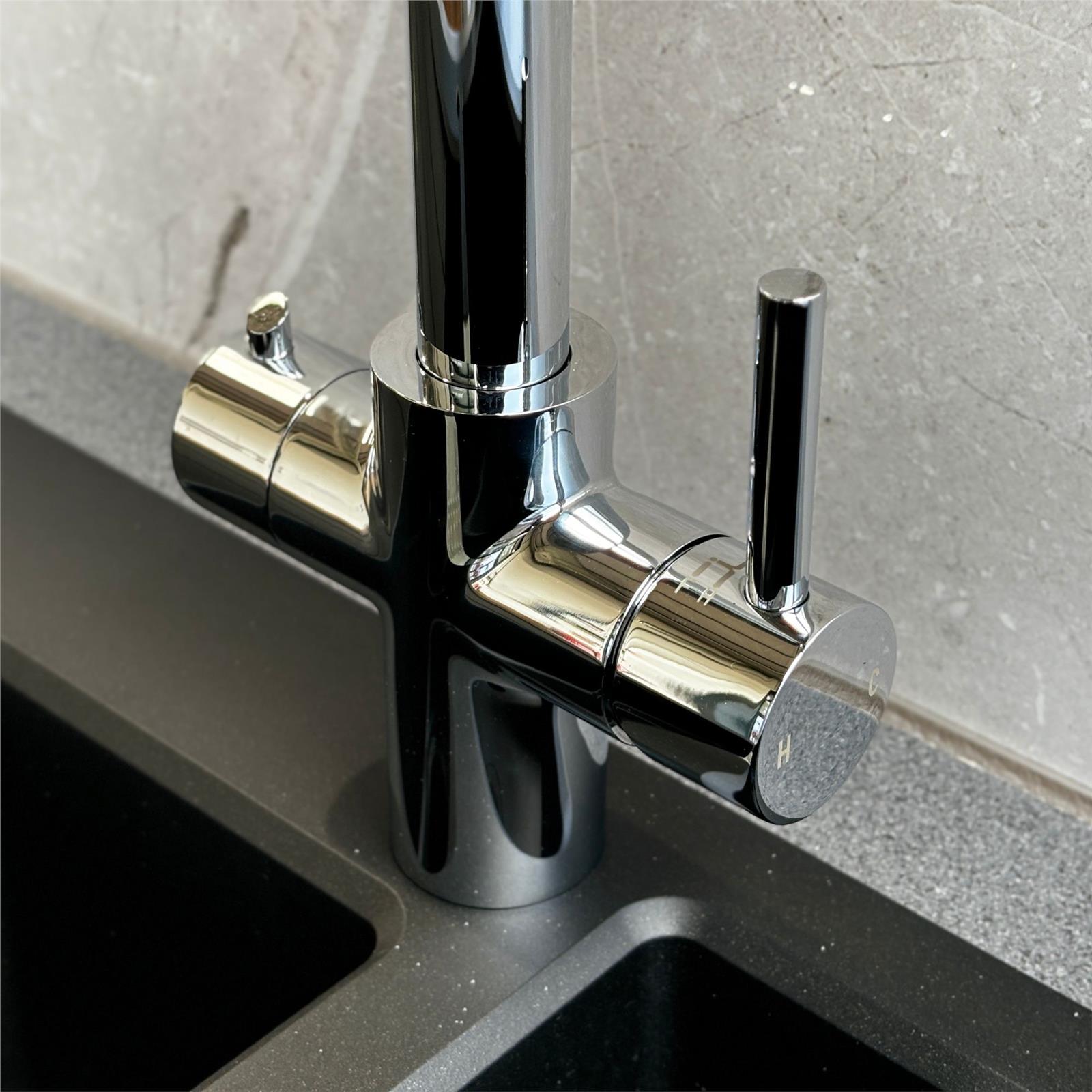 Liquida EBT411CH 4 In 1 Chrome Kitchen Instant Boiling Hot Water Tap