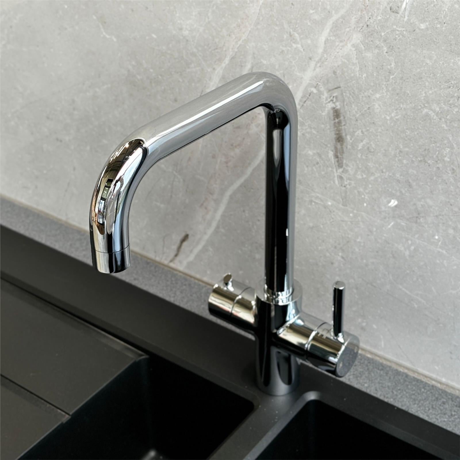 Liquida EBT411CH 4 In 1 Chrome Kitchen Instant Boiling Hot Water Tap