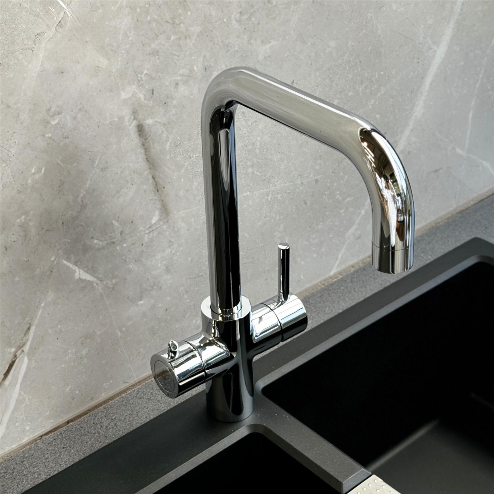 Liquida EBT411CH 4 In 1 Chrome Kitchen Instant Boiling Hot Water Tap