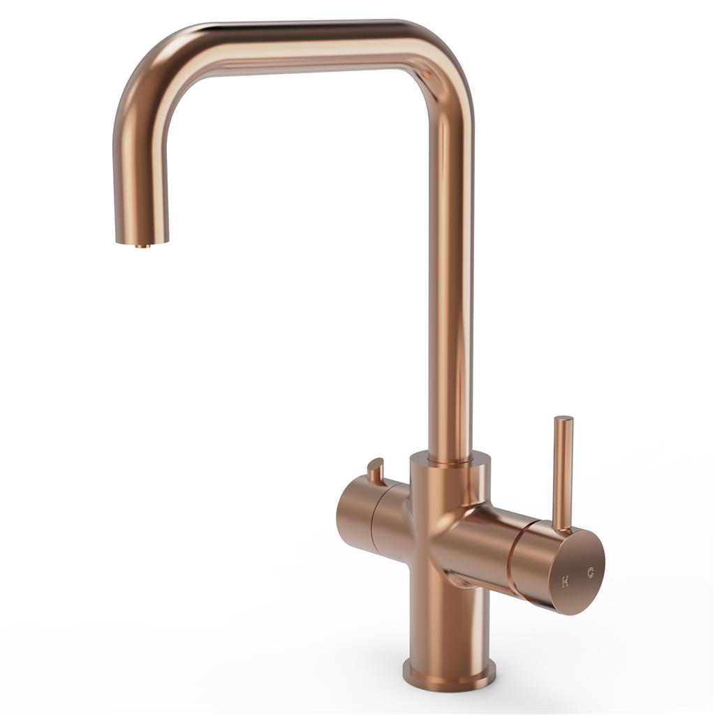 Liquida EBT411CP 4 In 1 Brushed Copper Kitchen Instant Boiling Hot Water Tap