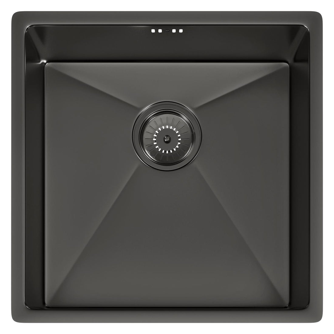 Liquida EL440GM 1.0 Bowl Gun Metal Grey PVD Undermount Kitchen Sink With Waste