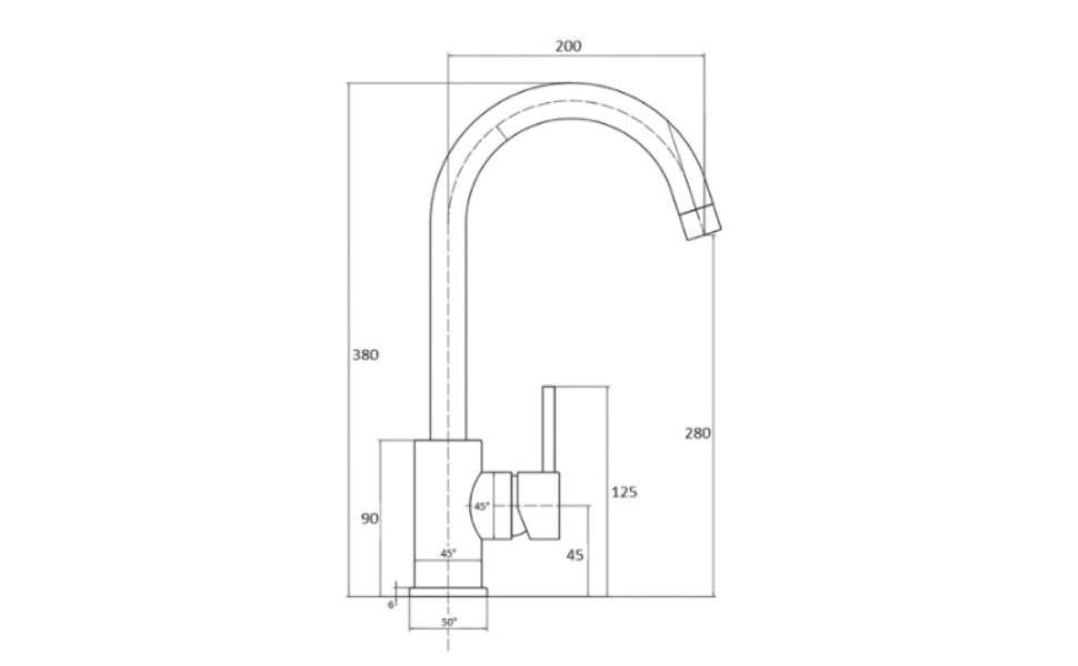 Liquida KAV150BL 1.5 Bowl Composite Black Kitchen Sink And EPO11MB Tap
