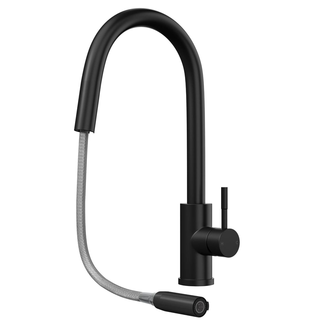 Liquida KAV150BL 1.5 Bowl Composite Black Kitchen Sink And EPO11MB Tap