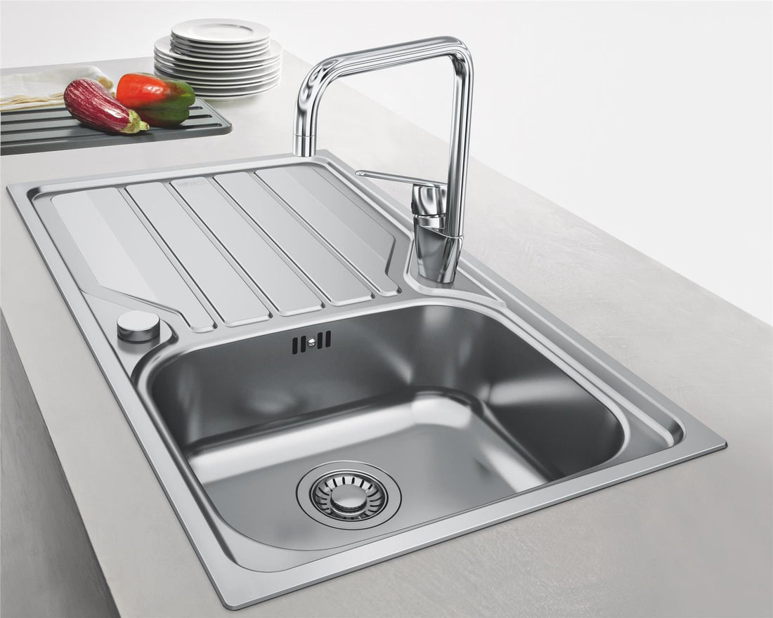 Franke FLASH FLN 611-86 Stainless Steel Inset Reversible Kitchen Sink 860x500mm