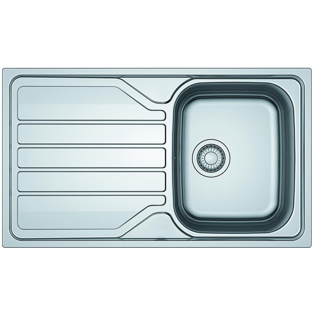 Franke FLASH FLN 611-86 Stainless Steel Inset Reversible Kitchen Sink 860x500mm