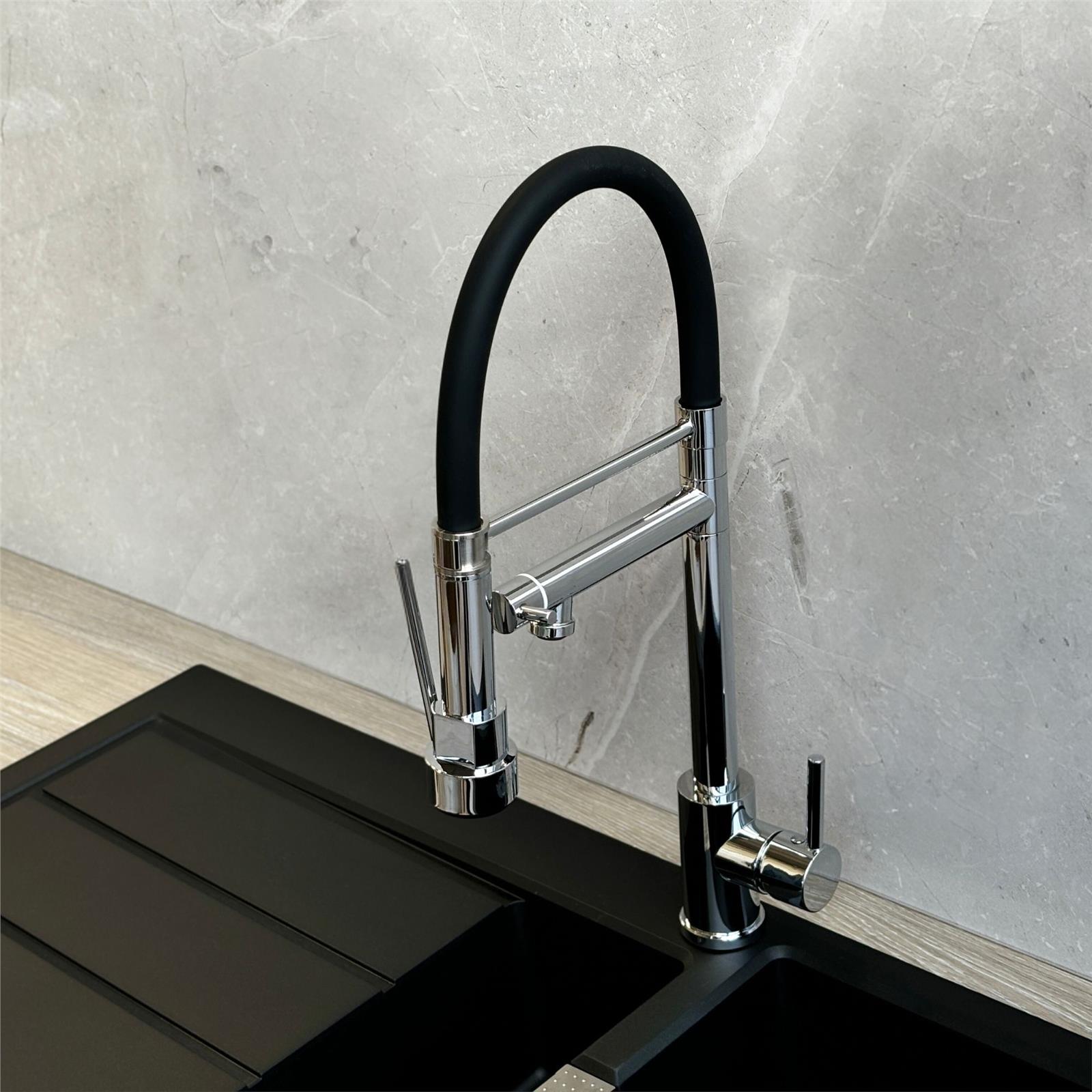 Liquida GD386CH Single Lever Multi Use Pull Out Chrome Kitchen Mixer Tap