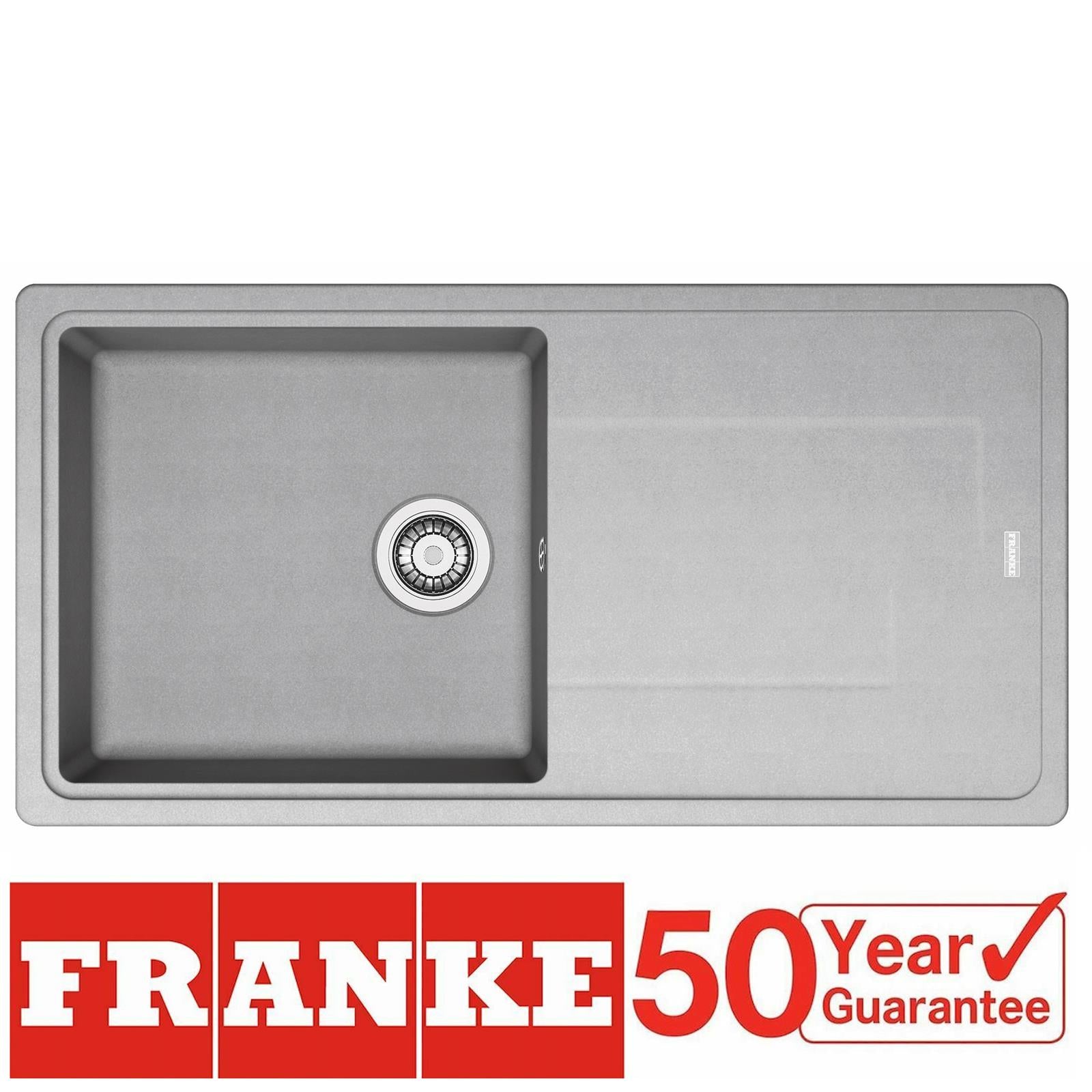 Franke Gemini GMD611UG 1.0 Bowl Tectonite Reversible Urban Grey Kitchen Sink