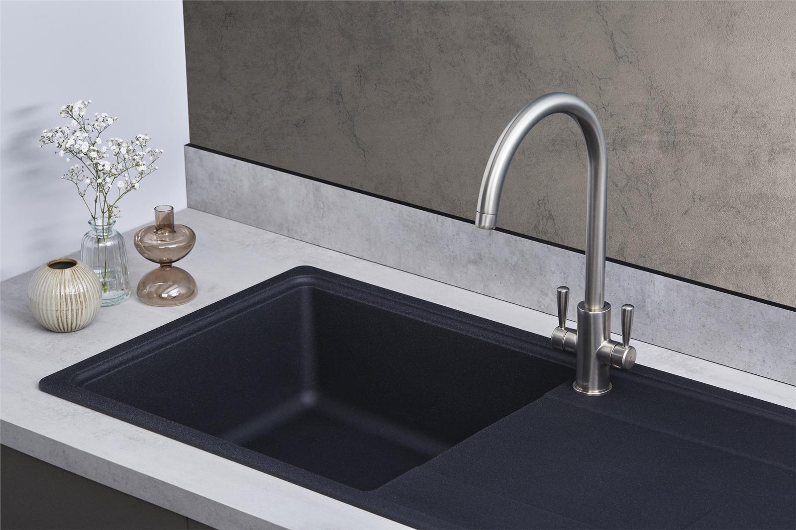 Franke Gemini GMD611GP 1.0 Bowl Tectonite Reversible Graphite Grey Kitchen Sink