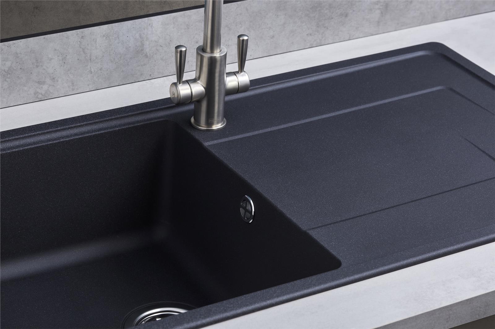 Franke Gemini GMD611GP 1.0 Bowl Tectonite Reversible Graphite Grey Kitchen Sink