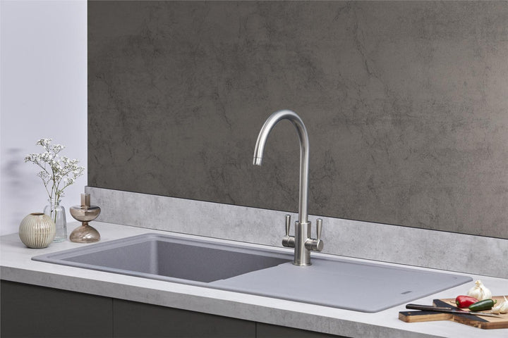 Franke Gemini GMD611UG 1.0 Bowl Tectonite Reversible Urban Grey Kitchen Sink