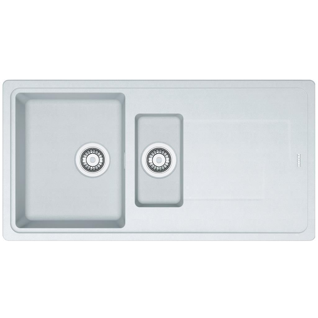 Franke Gemini GMD651WH 1.5 Bowl Tectonite Reversible Arctic White Kitchen Sink