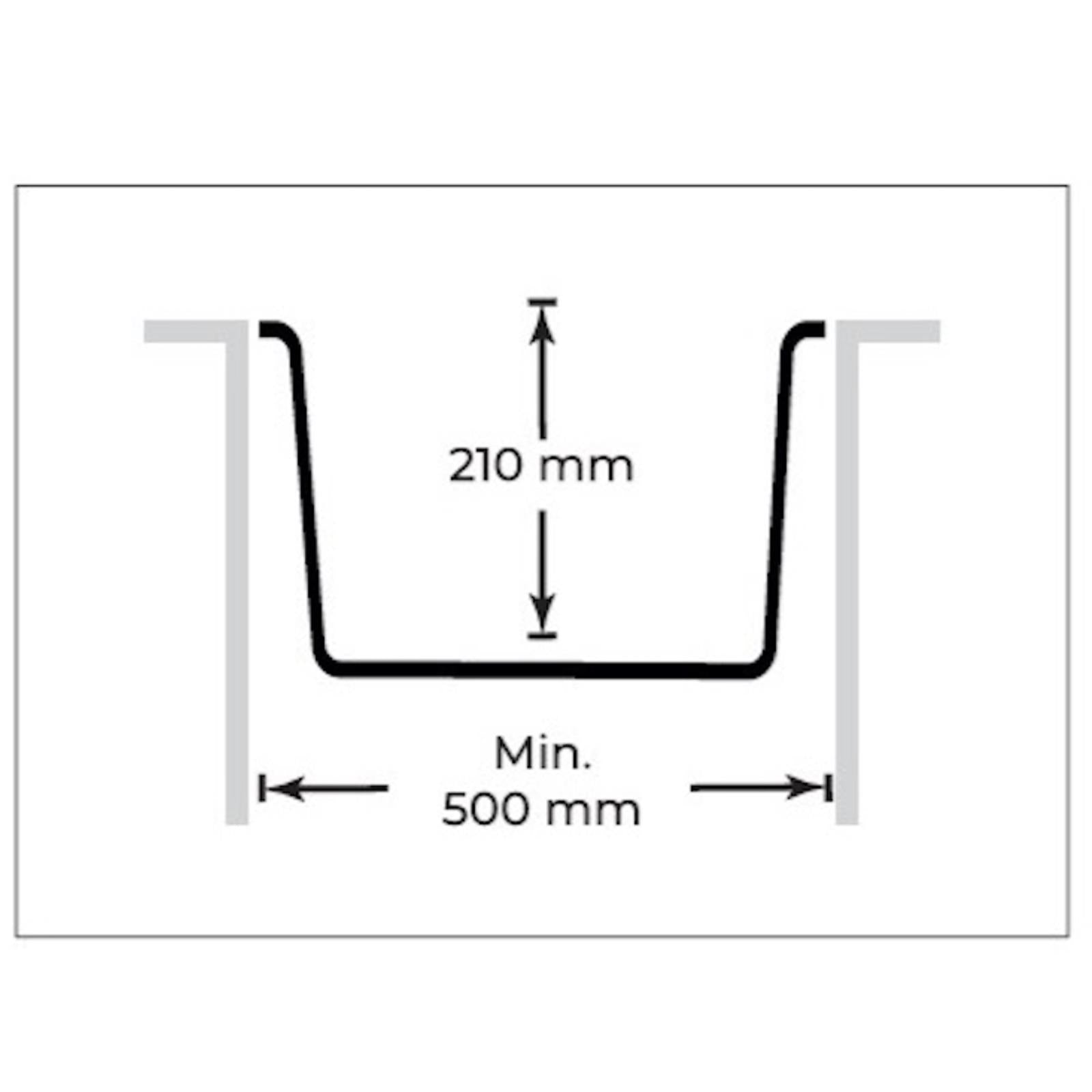 Liquida white granite single bowl kitchen sink with reversible drainer technical drawing