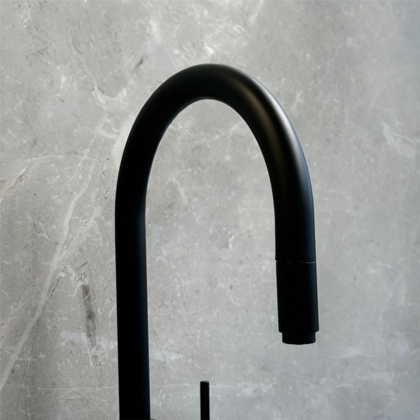 Liquida HT35MB 3 In 1 Pull Out Spray Black Instant Boiling Water Kitchen Tap