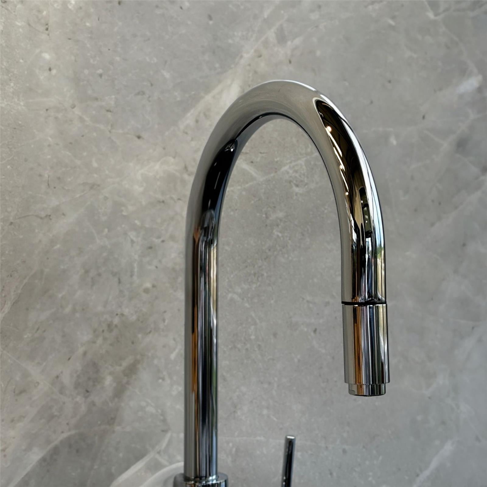 Liquida HT35CH 3 In 1 Pull Out Spray Chrome Instant Boiling Water Kitchen Tap