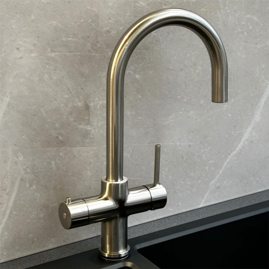 Liquida HT43BN 4 in 1 Brushed Nickel Instant Boiling Water Kitchen Tap