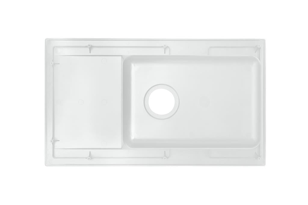 Liquida KAV860WH 1.0 Bowl White Composite Reversible Kitchen Sink - GRADED