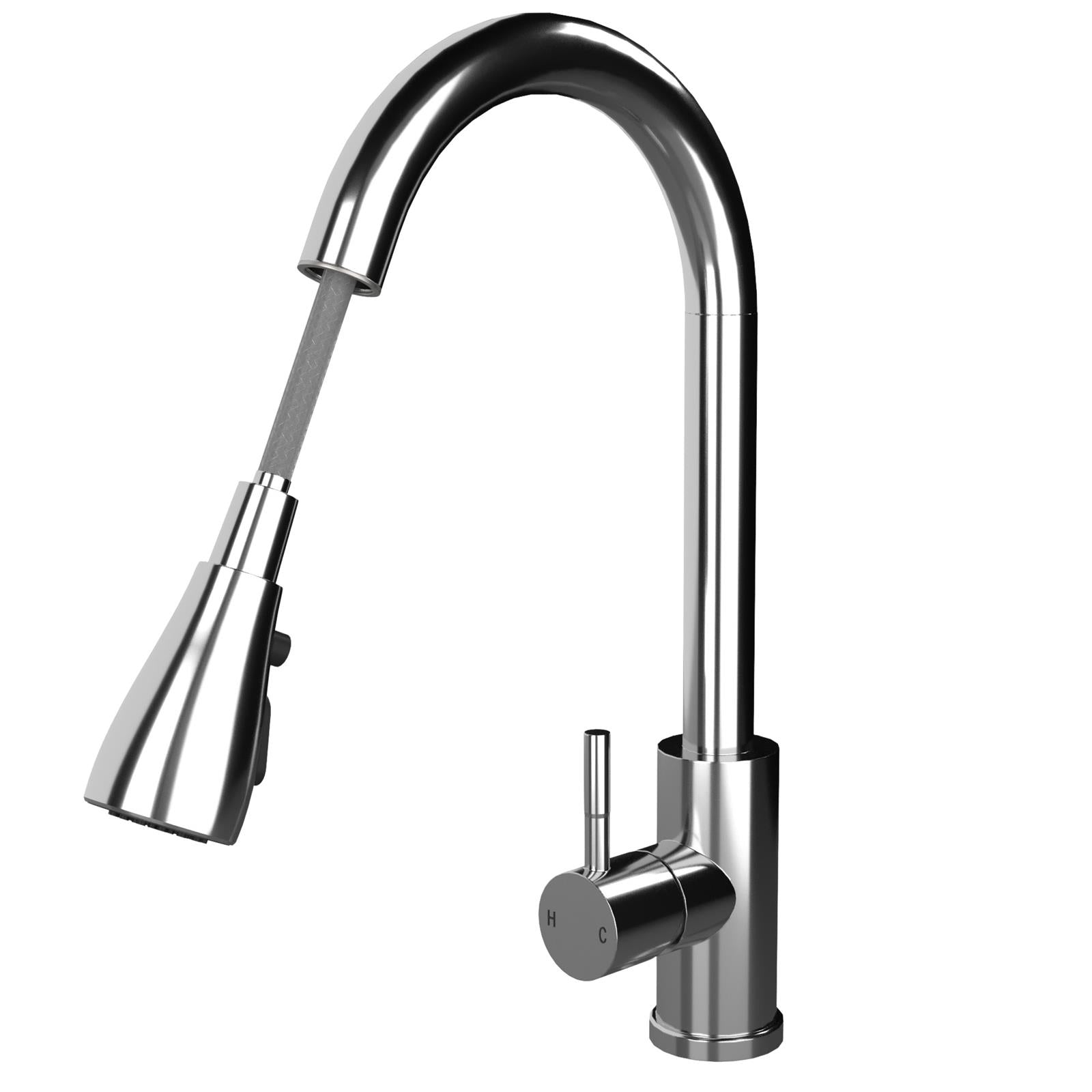 Liquida EUL15SS 1.5 Bowl Reversible Stainless Steel Kitchen Sink & KPO11CH Tap