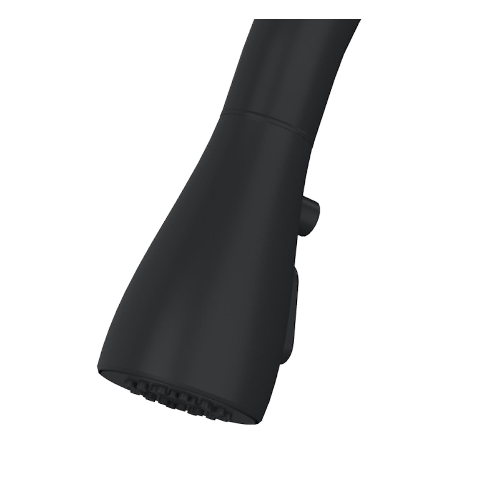 Liquida CU10BL 1.0 Bowl Black Kitchen Sink With KPO11MB Black Pull Out Tap