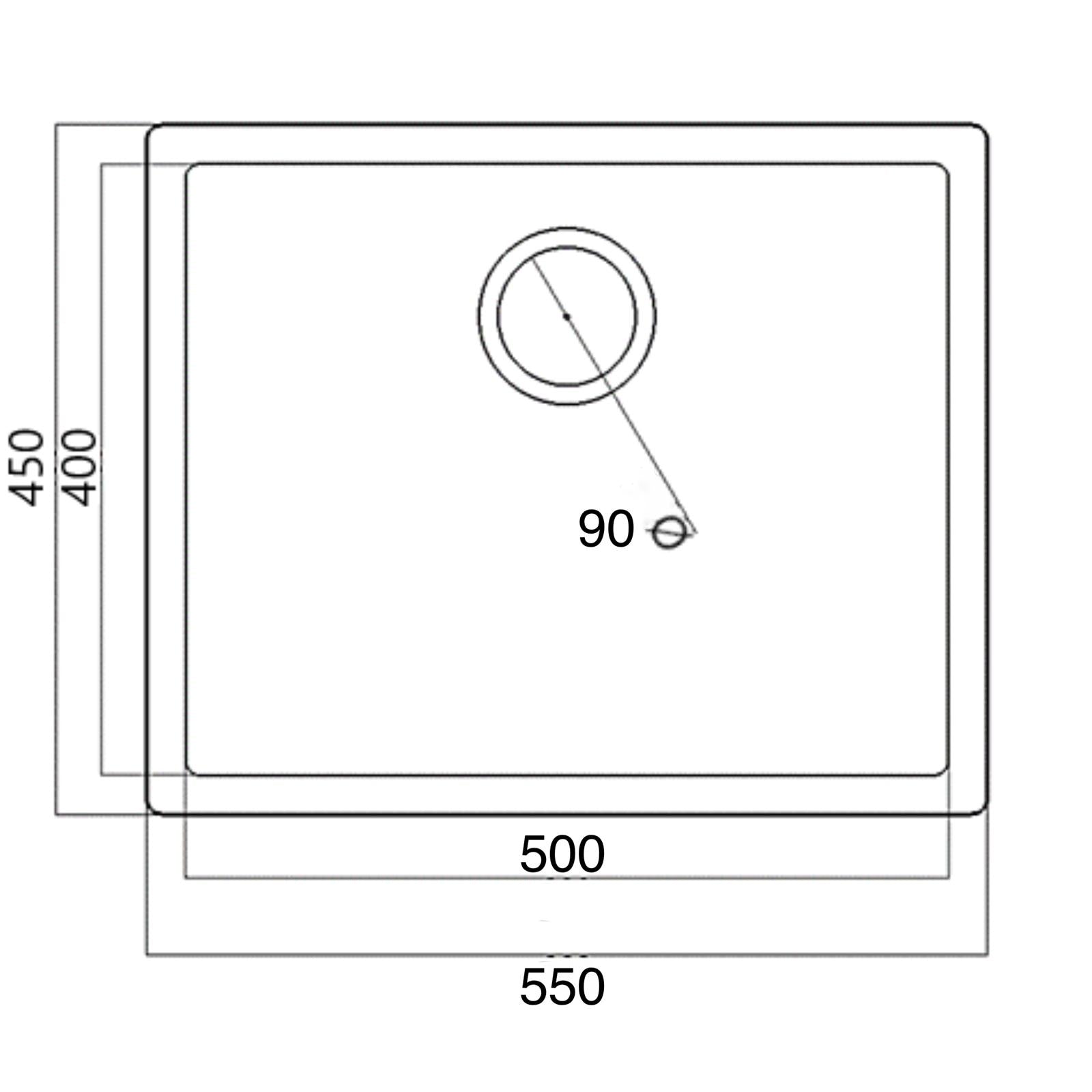 Liquida LD5040BL 1.0 Bowl Black Premium Bio Composite Kitchen Sink  550 x 450mm