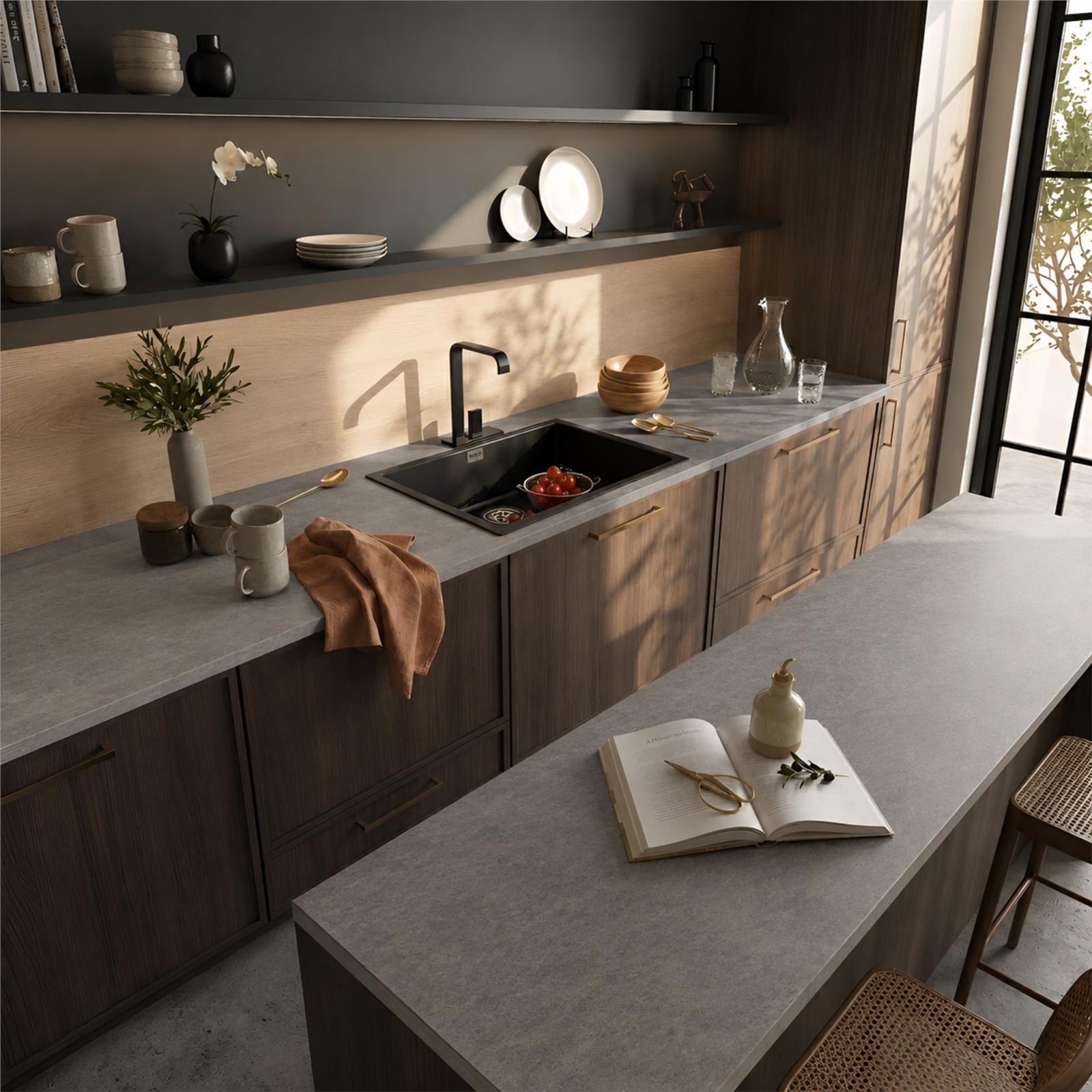 Liquida LD5040BL 1.0 Bowl Black Premium Bio Composite Kitchen Sink  550 x 450mm