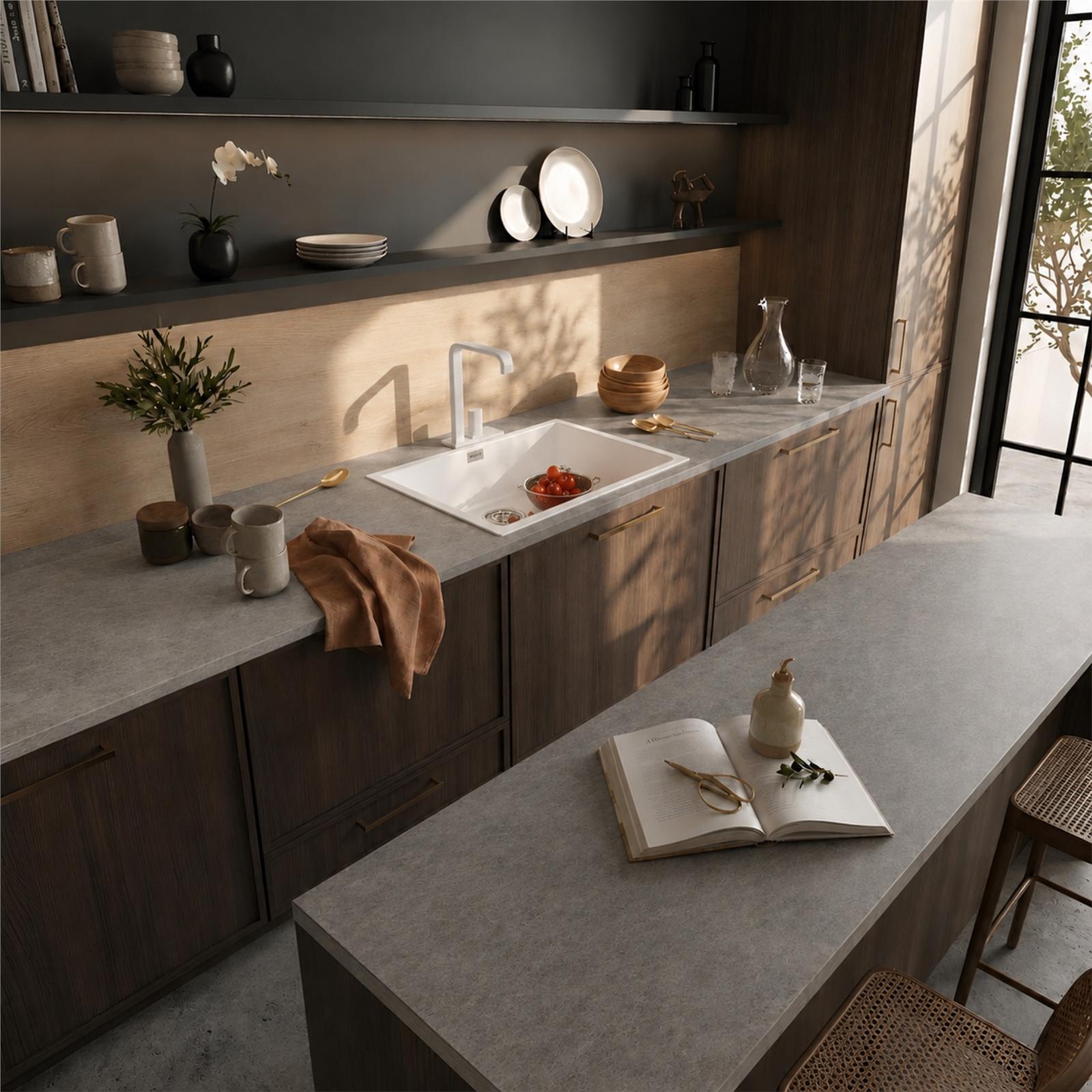 Liquida LD5040WH 1.0 Bowl White Premium Bio Composite Kitchen Sink  550 x 450mm