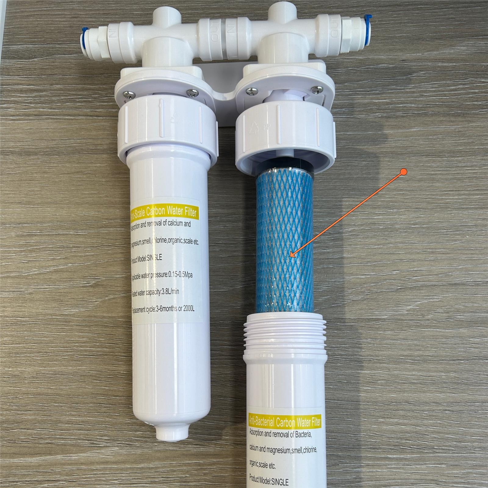 Liquida LQ1002 Kitchen Boiling Water Tap Anti Bacteria Filter