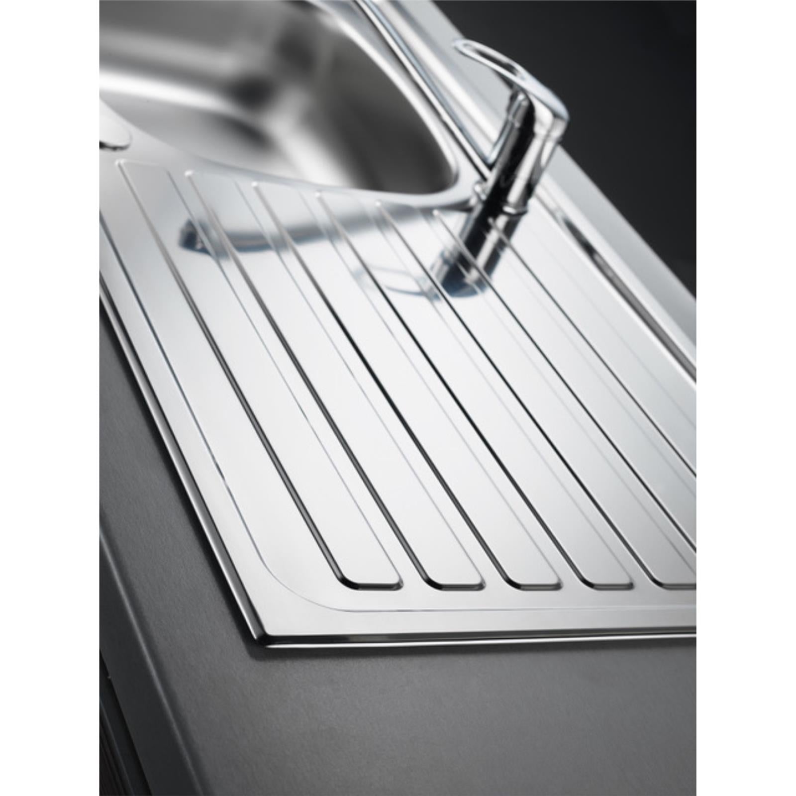 Liquida LQ910SS 1.0 Bowl Reversible Stainless Steel Kitchen Sink 940 x 490mm