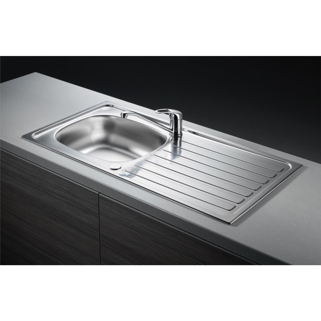 Liquida LQ910SS 1.0 Bowl Reversible Stainless Steel Kitchen Sink 940 x 490mm