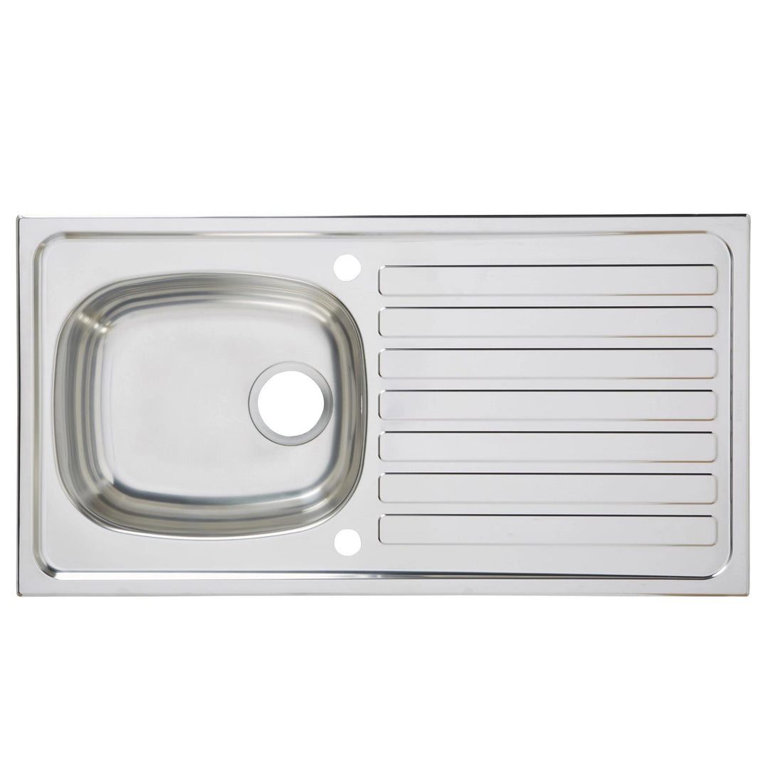 Liquida LQ810SS 1.0 Bowl Reversible Stainless Steel Kitchen Sink 940 x 490mm