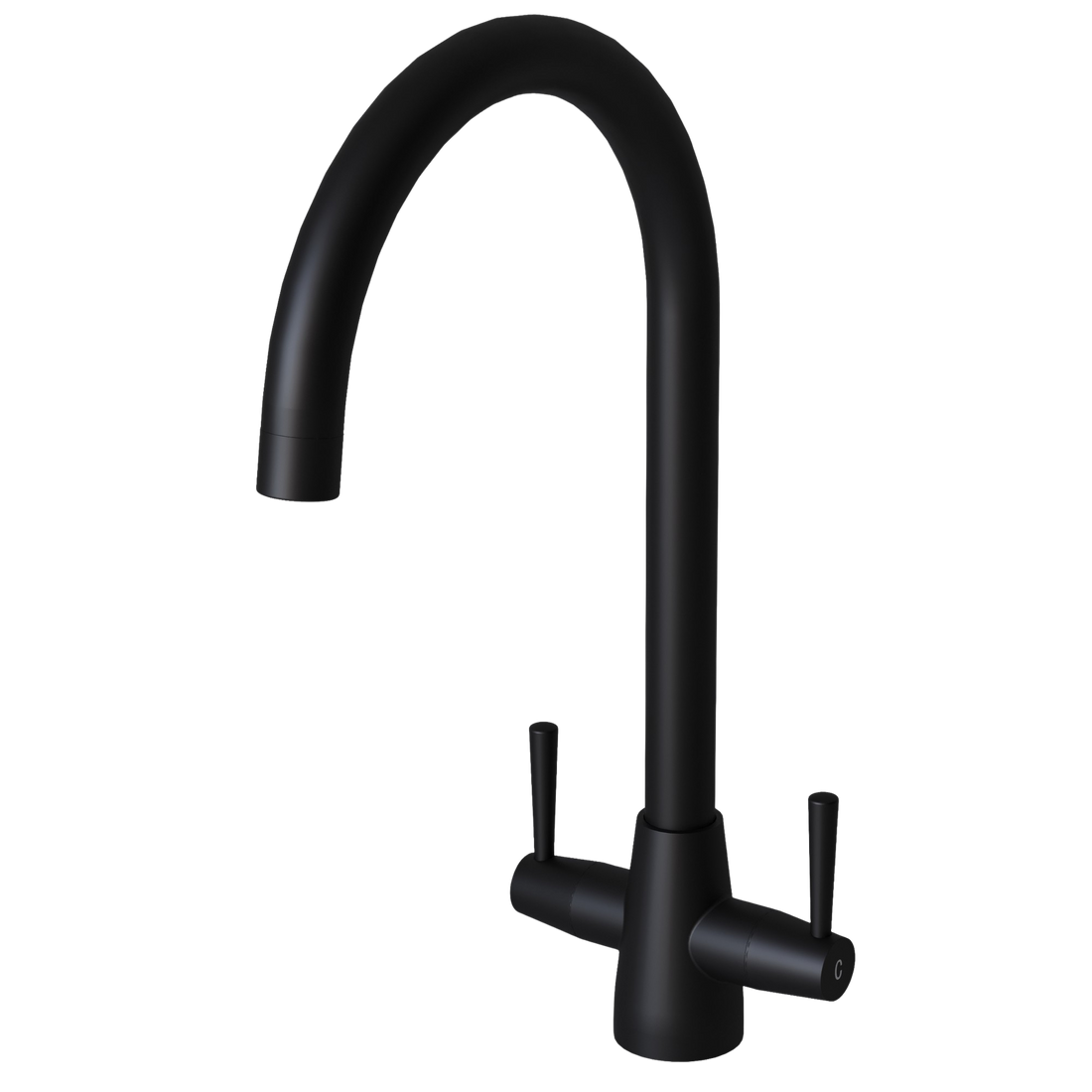 Liquida CMP15BL 1.5 Bowl Reversible Black Kitchen Sink And LU408MB Mixer Tap