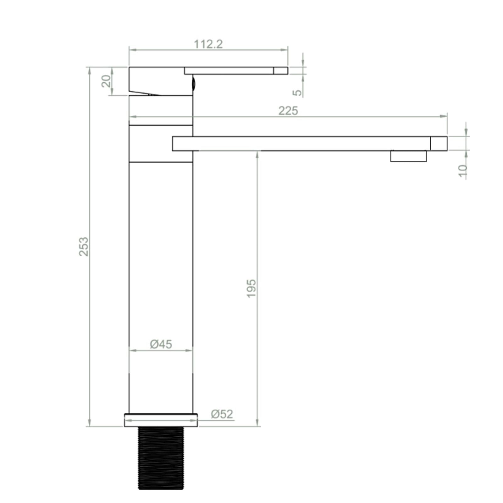 Liquida LX390BL Black Single Lever Pillar Kitchen Tap with Swivel Spout - GRADED
