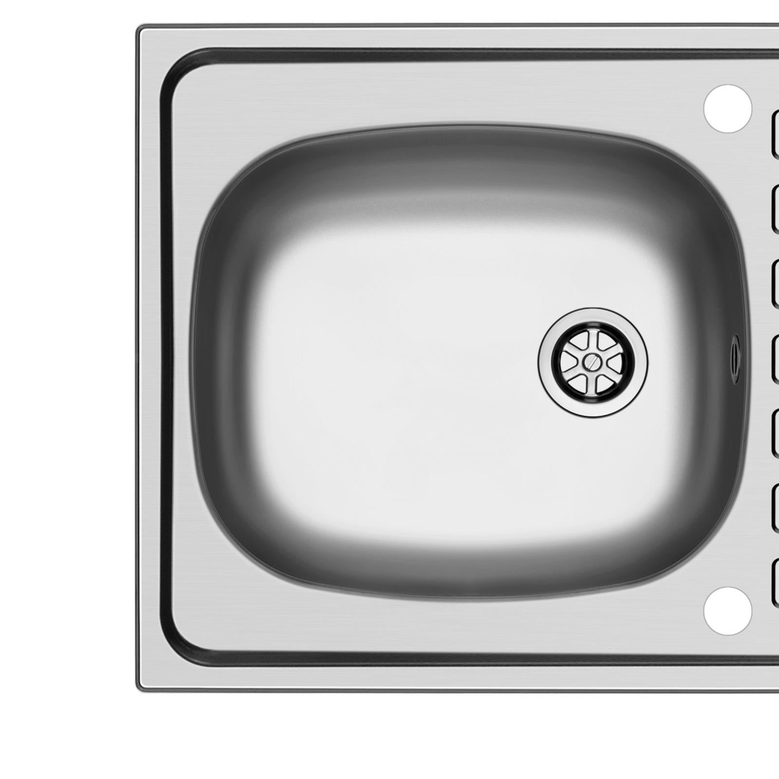 Liquida LQ910SS 1.0 Bowl Reversible Stainless Steel Kitchen Sink 940 x 490mm