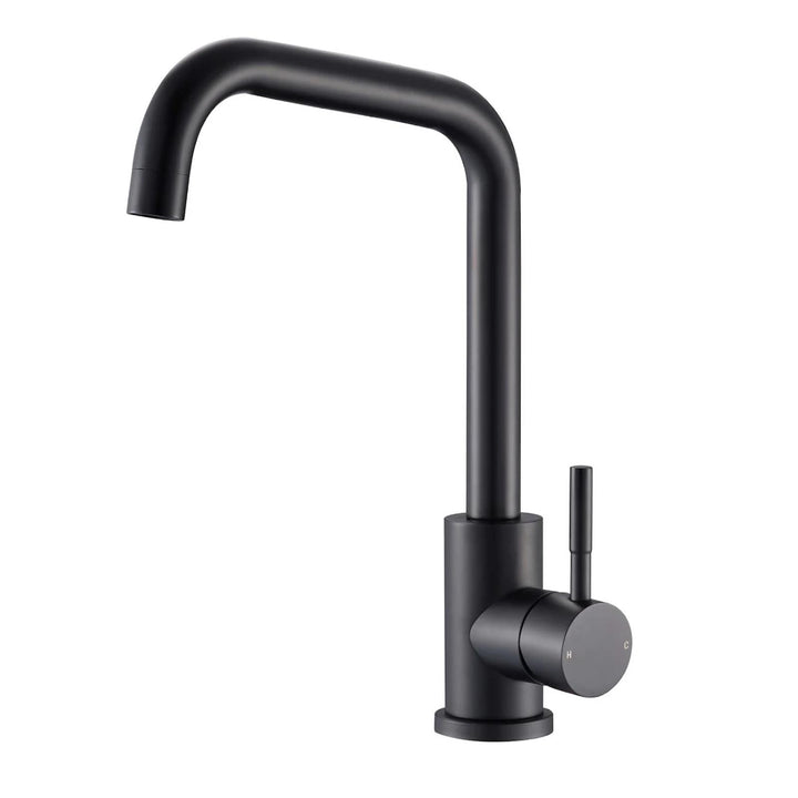 Reginox NERA MB Matt Black Twin Lever Kitchen Mixer Tap