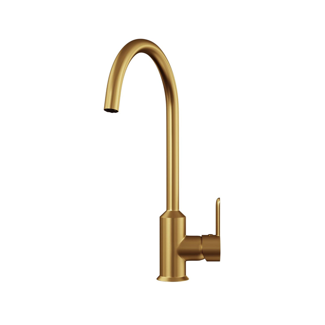 Liquida ENT21GD Brushed Gold PVD Single Lever Swivel Spout Kitchen Mixer Tap